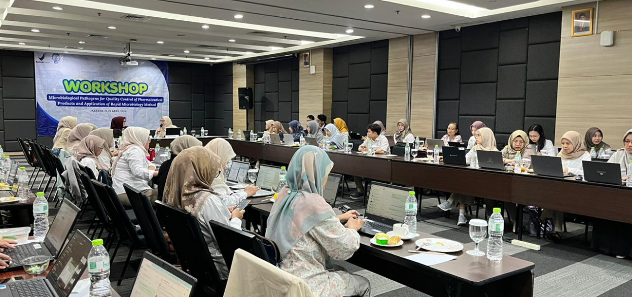 BPOM Tingkatkan Kapasitas SDM melalui Workshop on Microbiological Pathogens for Quality Control of Pharmaceutical Products and Application of Rapid Microbiology Method
